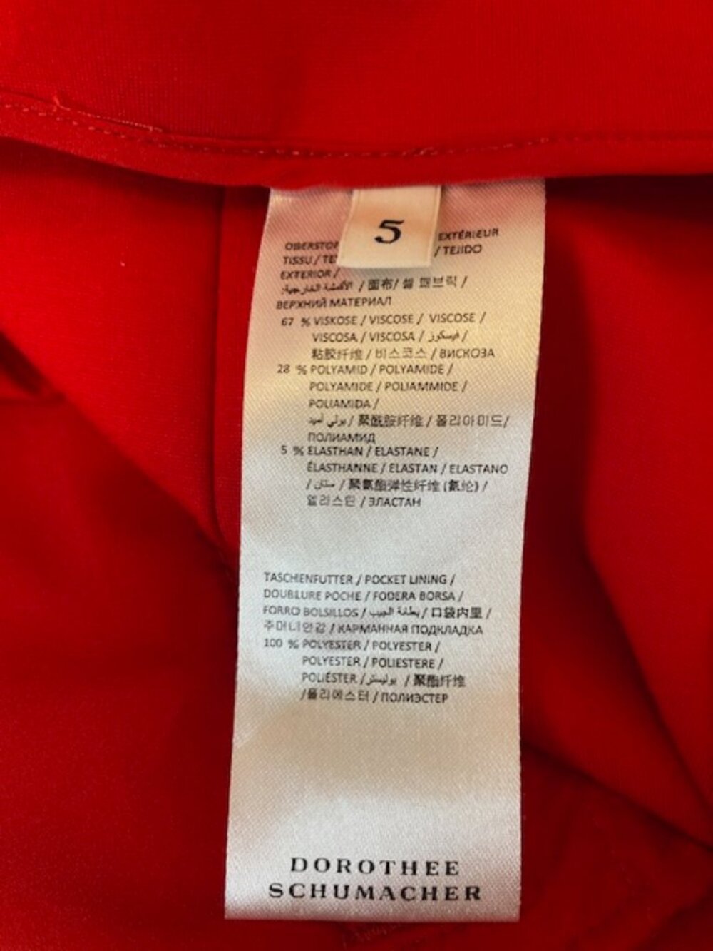 Dorothee Schumacher Punto Extra wide leg Pants Red size 32 - Picture 9 of 16